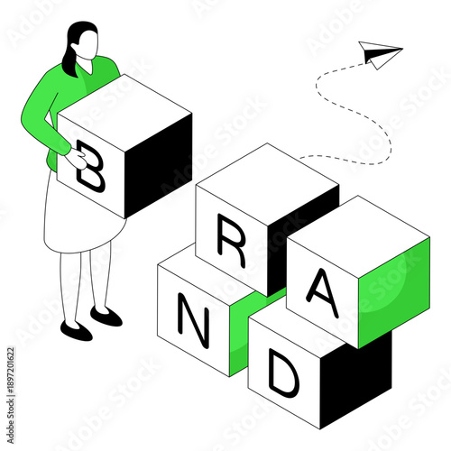 An eye catching design illustration of brand logo 