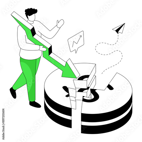 Premium download illustration of financial crisis 