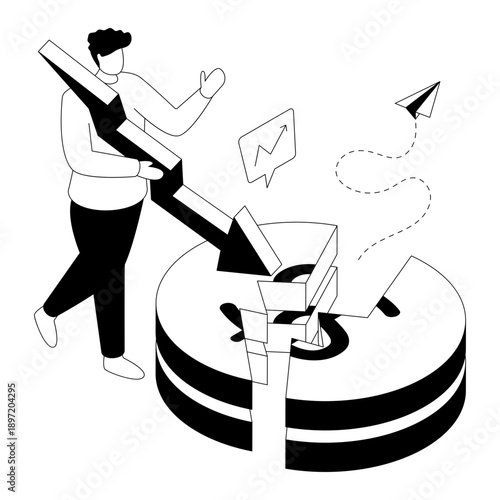 Premium download illustration of financial crisis 