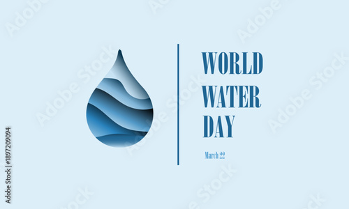 World Water Day Concept. Water for peace. Saving water and world environmental protection concept- Environment day and earth day