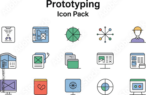 Prototyping Icon Set for Design and Development