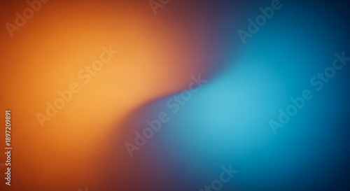 Photos Vibrant orange and blue gradient background with blended colors and soft edges