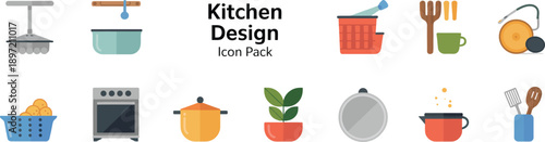 Kitchen Design Icon Pack