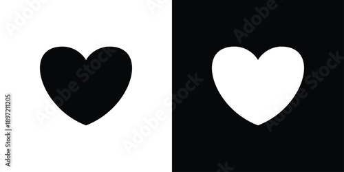 Heart Icon Sheet Black And White