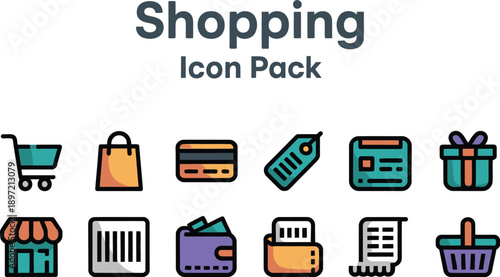 Shopping Icon Pack for Ecommerce and Retail