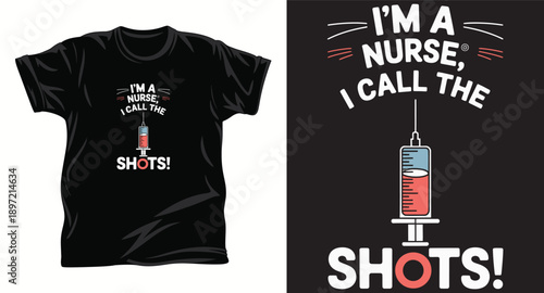 Nurse graphic vector t shirt design print.