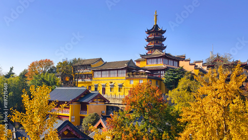 Jiming Temple, a famous landmark in Nanjing, China
