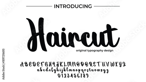 Haircut - Elegant Script Font for Smooth Handwritten Design and Creative Typography