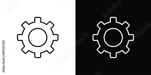 Setting Icon Sheet Black And White