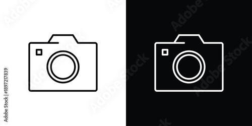 Camera Icon Sheet Black And White