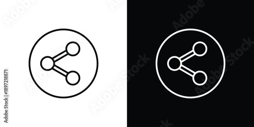 Share Icon Sheet Black And White