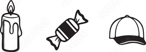 Candle Candy Cap Celebration Sweet Gift Fashion Icon