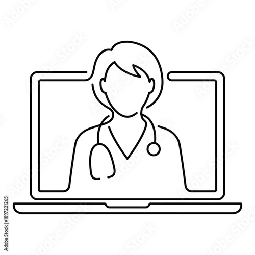 Simple Flat Design Home Icon with Clean Lines and Minimalist Aesthetic