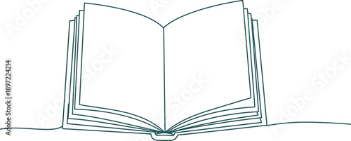 Open Book Illustration