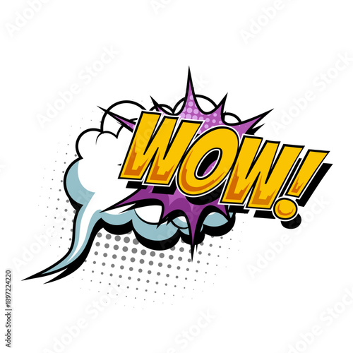 Wallpaper Mural Dynamic Comic Pop Art WOW Word Effect Torontodigital.ca