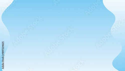 Abstract blue background featuring a white frame for text over a bright summer cloudscape with beautiful fluffy clouds and clear sunlight in a high sunny heaven atmosphere