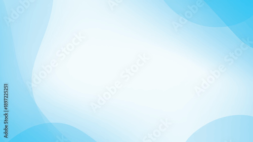An artistic blue vector background features smooth flowing waves and light curves in a motion pattern to create a textured water wallpaper design