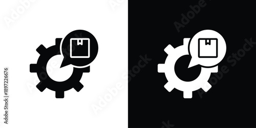 Service Center Icon Sheet Black And White