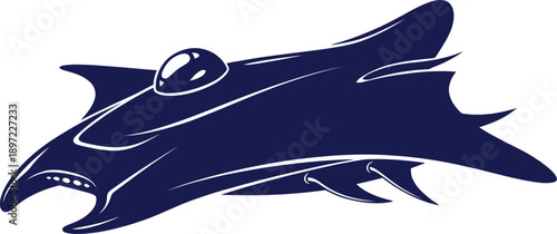 Deep Space Manta-Ray Starship: The Galactic Voyager