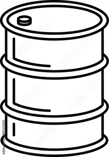 Oil drum or barrel illustration