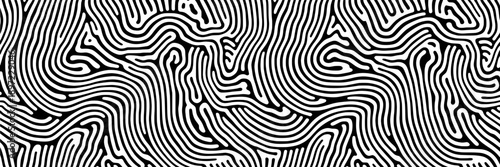 Lines pattern abstract black and white intricate maze design continuous flowing curved lines with detailed texture modern geometric art high contrast monochrome