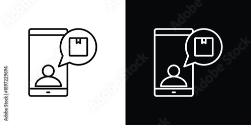 Mobile Icon Sheet Black And White