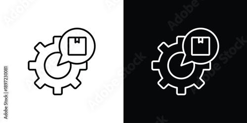 Service Center Icon Sheet Black And White