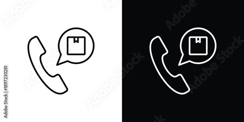 Call Icon Sheet Black And White