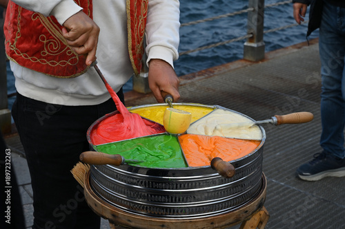 Traditional Ottoman Macun Candy Making on the Streets of Istanbul, Turkey