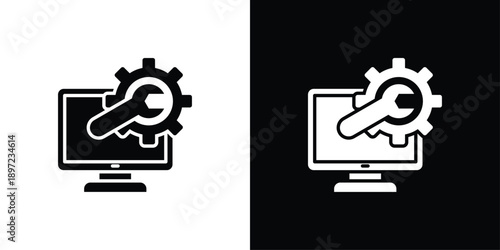 Maintenance Icon Sheet Black And White