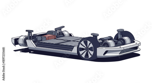 Futuristic Concept Sports Car with Advanced Aerodynamics and Sleek Design.