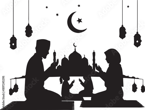 Religious design Shab e baraat barat mean night of forgiveness Islamic culture