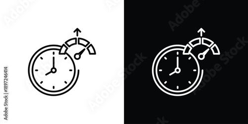 Uptime Icon Sheet Black And White