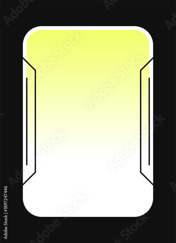 Digital Information Card. App Widget with Gradient Fill