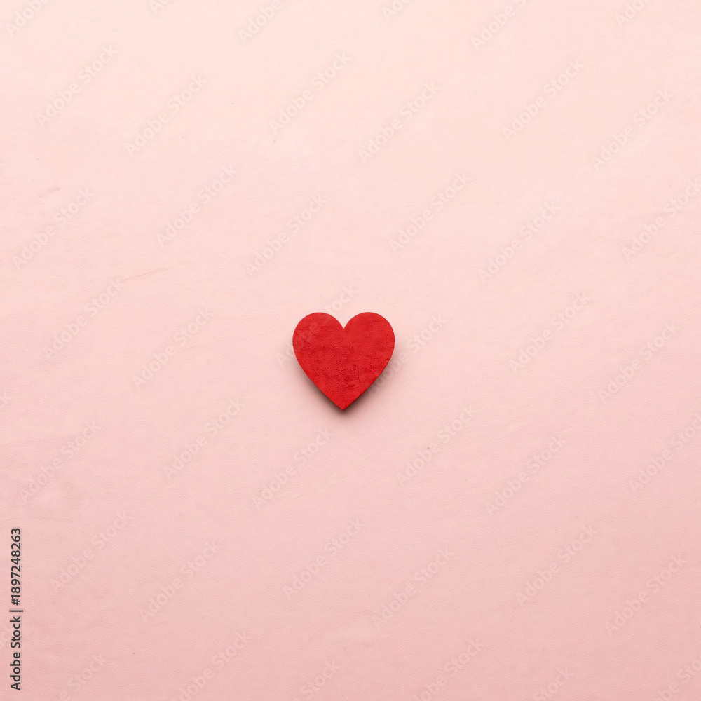 Fototapeta premium Romantic watercolor pattern with hearts and paint splatters