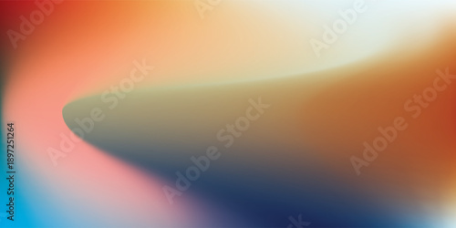 Abstract Gradient Swirl of Warm and Cool Colors.