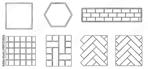 A collection of ten iconic skyscrapers in black and white outline vector style, perfect for urban design projects