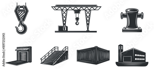 A collection of Bitcoin icons featuring various designs in outline vector style, suitable for cryptocurrency branding and financial projects