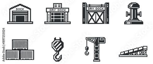 A collection of open and closed books with hands pointing at pages in minimalist black and white vector style, suitable for educational materials and illustrations