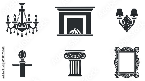 A collection of facial masks and skincare products in outline vector style, suitable for beauty and wellness themes