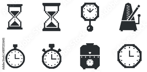 A collection of skincare and beauty icons including bottles, leaves, and facial treatment in clean outline vector style, ideal for wellness and cosmetic branding