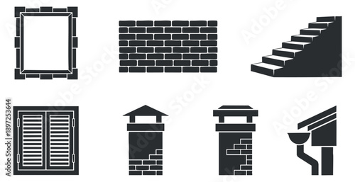 A set of education-themed tablet icons in clean outline vector style, suitable for e-learning and academic projects