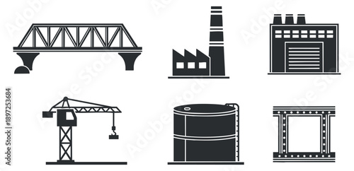 A set of cryptocurrency safe and vault icons featuring bitcoin symbols in flat black and white vector style, ideal for finance and tech projects