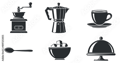 A collection of various ticket designs including VIP, barcode, and QR code in minimalist vector style, ideal for event planning and marketing