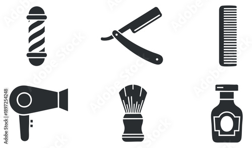 A collection of spa and wellness icons featuring leaves, essential oils, and skincare products in clean outline vector style, ideal for health and beauty branding