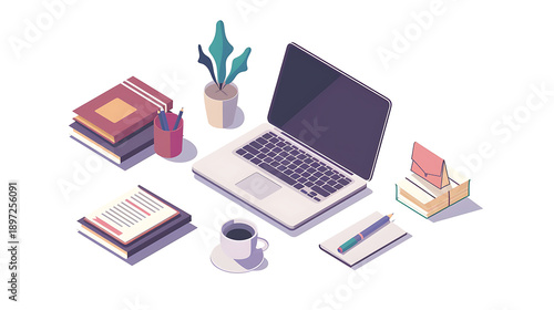 Sleek Minimalist Home Office Desk Setup