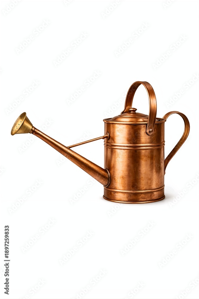 custom made wallpaper toronto digitalVintage Copper Watering Can Isolated on White Background