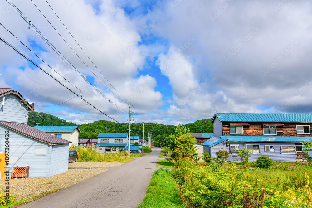 Obraz premium 北海道で一番小さな町 