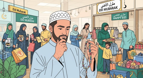 Stylized illustration of a single golden ear of wheat against a soft beige background, symbolizing harvest and agriculture.