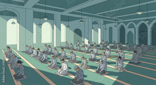 Stylized illustration of a vibrant coral reef teeming with colorful fish and marine life, highlighting biodiversity and ocean conservation.